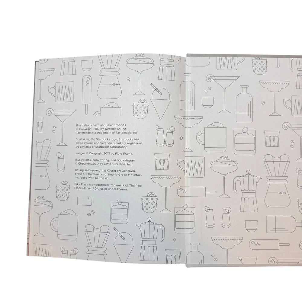 Starbucks x Tastemade Coffee Dawn to Dusk Hardcover‎ Recipe Book 2017 Collectors